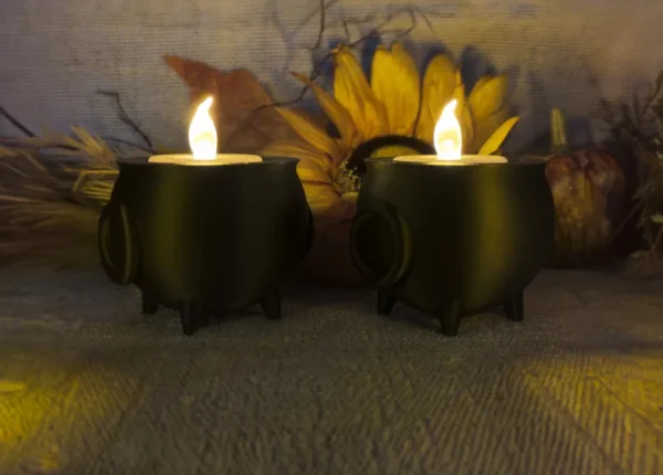 Cauldron Tea light Holder - Afbeelding 2