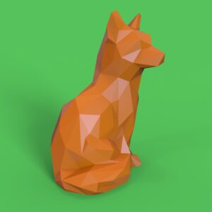 Low poly fox